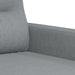 Set de canapele cu perne, 3 piese, gri deschis, textil - WALTI WALTI