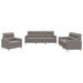 Set de canapea cu perne, 3 piese, gri taupe, material textil - WALTI WALTI