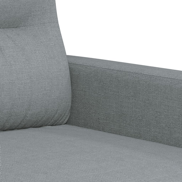 Set de canapele cu perne, 4 piese, gri deschis, textil - WALTI WALTI