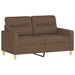 Set de canapele cu perne, 4 piese, maro, textil - WALTI WALTI