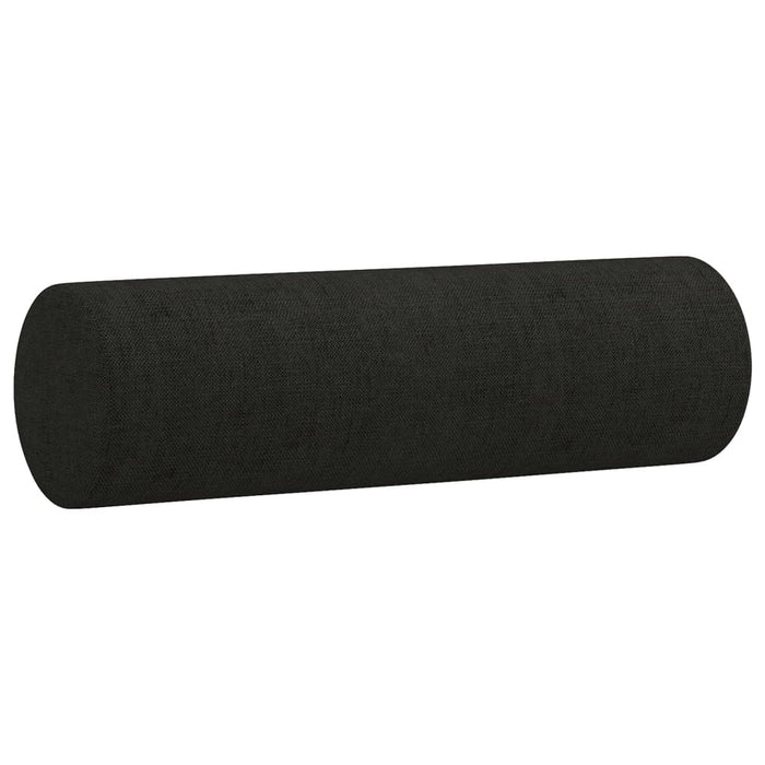 Set de canapele cu perne, 3 piese, negru, textil - WALTI WALTI