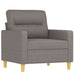 Set de canapele cu perne, 3 piese, gri taupe, textil - WALTI WALTI