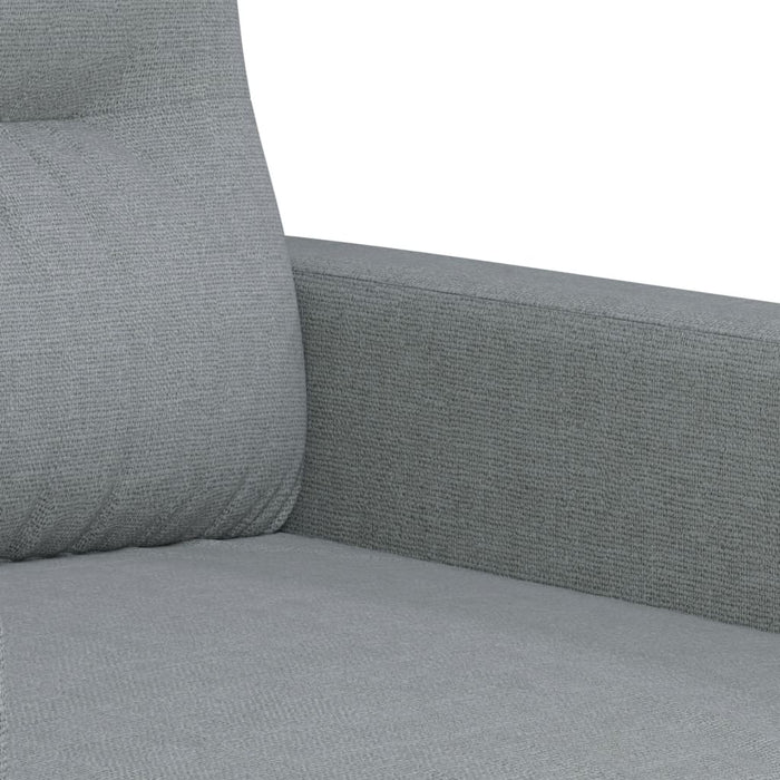 Set de canapele cu perne, 4 piese, gri deschis, material textil - WALTI WALTI