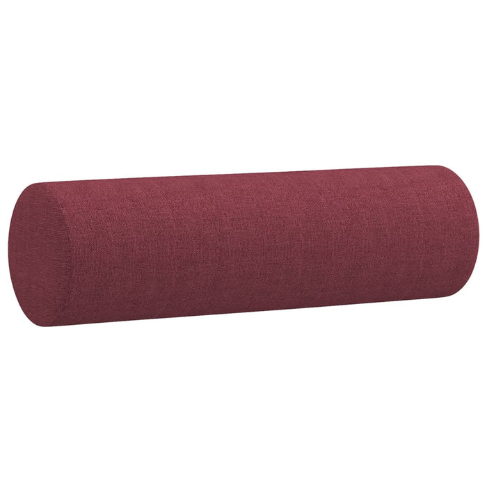 Set canapea cu perne, 4 piese, roșu vin, material textil WALTI