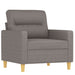 Set de canapele cu perne, 4 piese, gri taupe, textil - WALTI WALTI