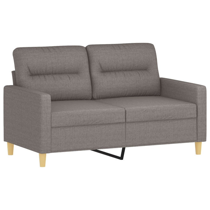 Set de canapele cu perne, 4 piese, gri taupe, textil - WALTI WALTI