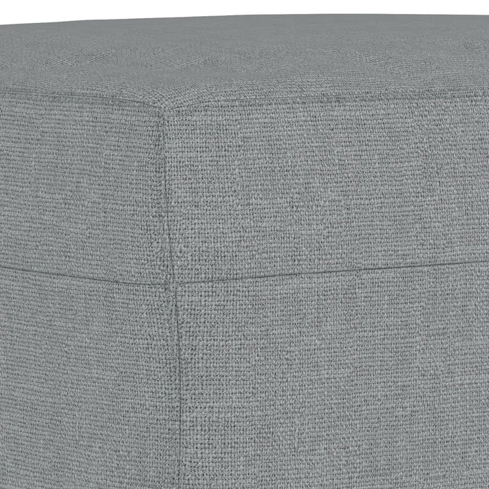 Set de canapele cu perne, 3 piese, gri deschis, textil - WALTI WALTI