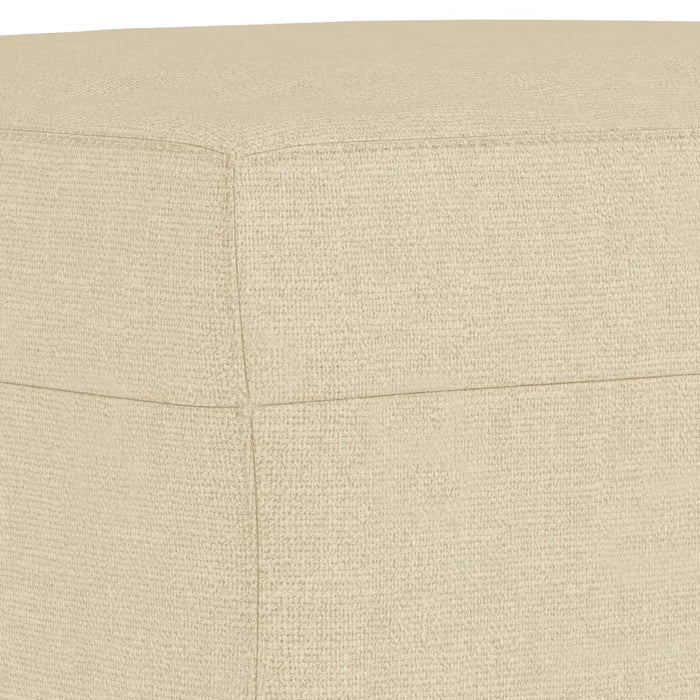 Set de canapele cu perne, 3 piese, crem, textil - WALTI WALTI