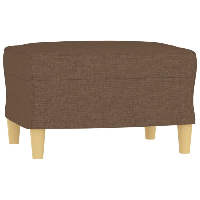 Set de canapele cu perne, 3 piese, maro, textil - WALTI WALTI
