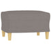 Set de canapea cu perne, 3 piese, gri taupe, material textil - WALTI WALTI