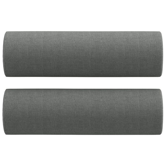 Set de canapele cu perne, 2 piese, gri închis, material textil - WALTI WALTI