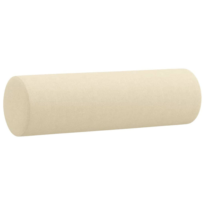 Set de canapele cu perne, 2 piese, crem, material textil - WALTI WALTI
