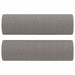 Set de canapele cu perne, 2 piese, gri taupe, textil - WALTI WALTI