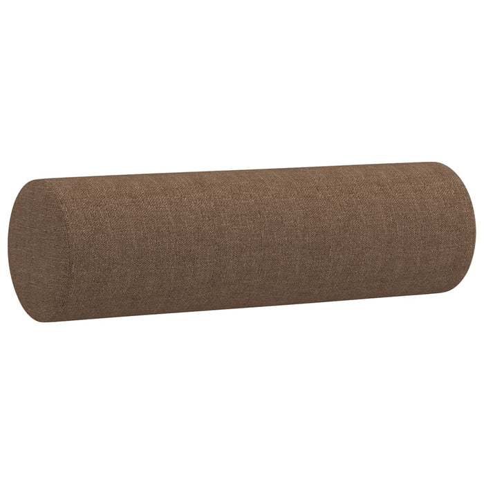 Set de canapele cu perne, 3 piese, maro, textil WALTI