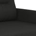 Set de canapele cu perne, 3 piese, negru, textil - WALTI WALTI
