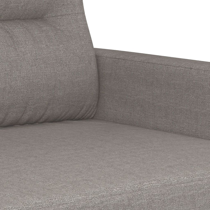 Set de canapele cu perne, 3 piese, gri taupe, textil - WALTI WALTI