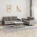 Set de canapea cu perne, 2 piese, gri taupe, material textil - WALTI WALTI