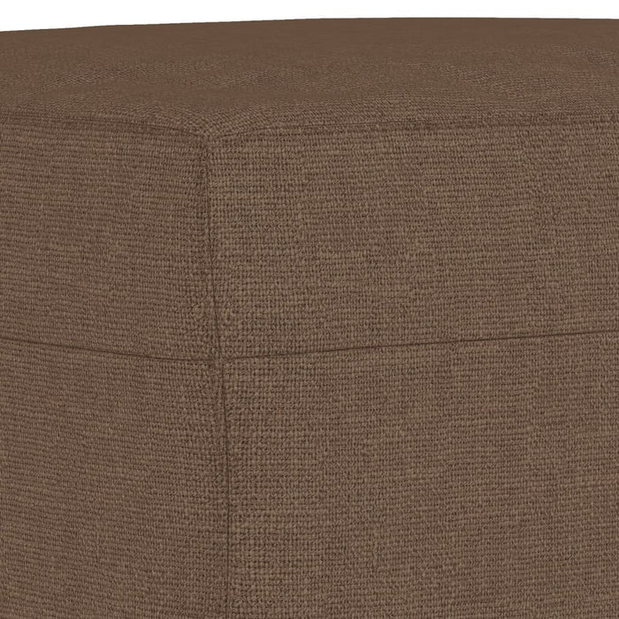 Set de canapele cu perne, 3 piese, maro, textil WALTI