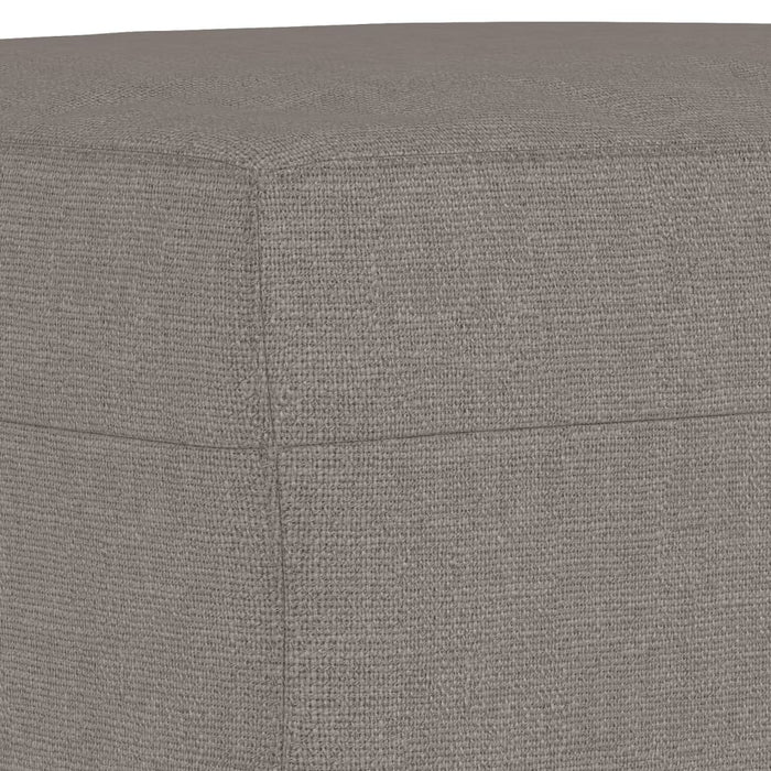 Set de canapea cu perne, 3 piese, gri taupe, material textil WALTI
