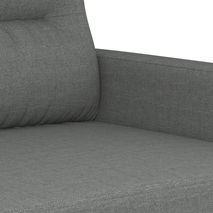 Set de canapele cu perne, 2 piese, gri închis, material textil - WALTI WALTI