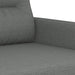 Set de canapele cu perne, 2 piese, gri închis, material textil - WALTI WALTI