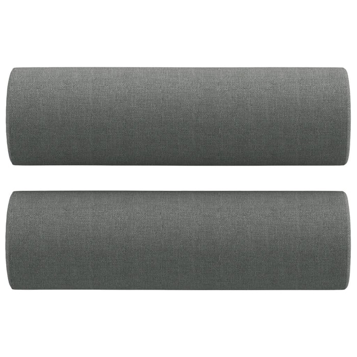 Set de canapele cu perne, 2 piese, gri închis, material textil - WALTI WALTI