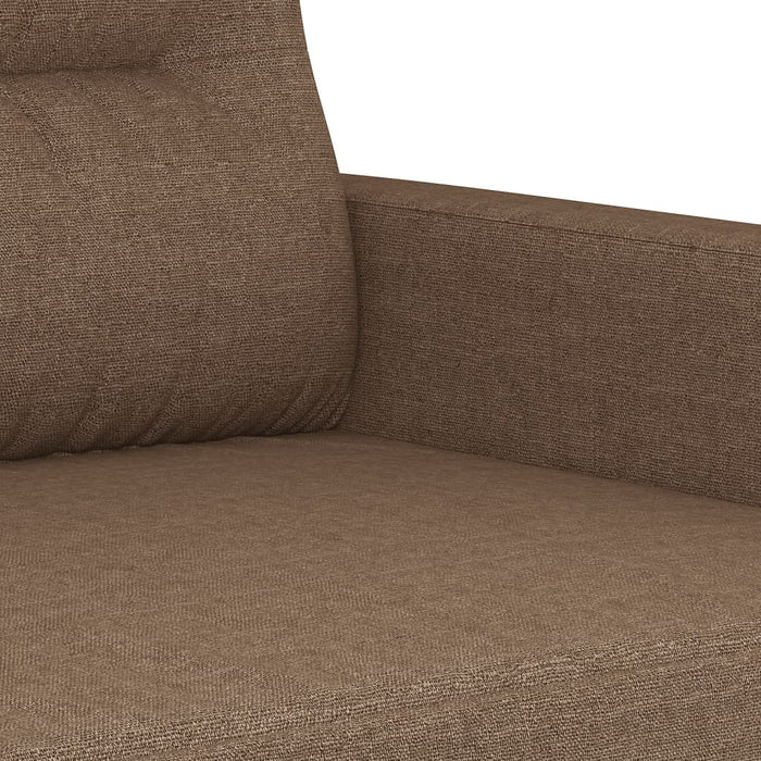 Set de canapele cu perne, 2 piese, maro, textil - WALTI WALTI