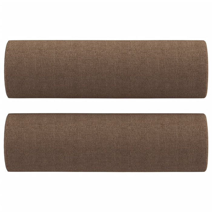 Set de canapele cu perne, 2 piese, maro, textil - WALTI WALTI