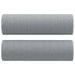 Set de canapele cu perne, 3 piese, gri deschis, textil - WALTI WALTI