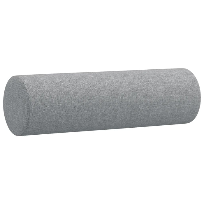 Set de canapele cu perne, 3 piese, gri deschis, textil - WALTI WALTI