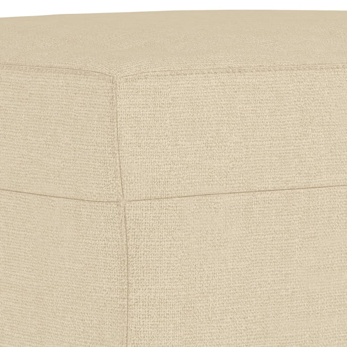 Set de canapele cu perne, 3 piese, crem, textil - WALTI WALTI