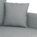 Set de canapele cu perne, 4 piese, gri deschis, material textil - WALTI WALTI