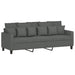 Set de canapele cu perne, 4 piese, gri închis, material textil - WALTI WALTI