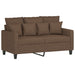 Set de canapele cu perne, 4 piese, maro, textil - WALTI WALTI