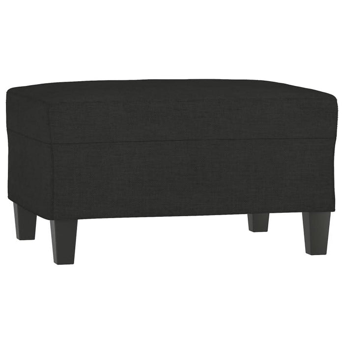 Set de canapele cu perne, 4 piese, negru, material textil - WALTI WALTI