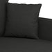 Set de canapele cu perne, 4 piese, negru, material textil - WALTI WALTI