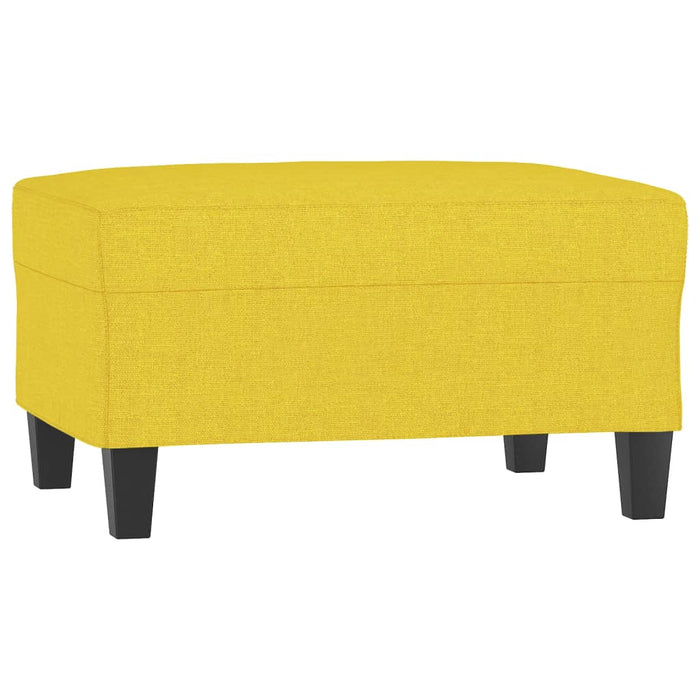 Set de canapele cu perne, 4 piese, galben deschis, textil WALTI