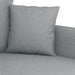 Set de canapele cu perne, 3 piese, gri deschis, textil - WALTI WALTI