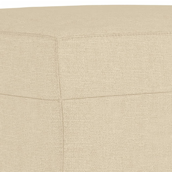 Set de canapele cu perne, 3 piese, crem, textil - WALTI WALTI