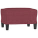 Set canapea cu perne, 3 piese, roșu vin, material textil - WALTI WALTI