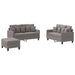 Set de canapea cu perne, 3 piese, gri taupe, material textil - WALTI WALTI