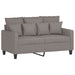 Set de canapea cu perne, 3 piese, gri taupe, material textil - WALTI WALTI