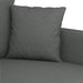 Set de canapele cu perne, 2 piese, gri închis, textil - WALTI WALTI