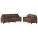 Set de canapele cu perne, 2 piese, maro, textil - WALTI WALTI