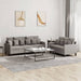 Set de canapea cu perne, 2 piese, gri taupe, material textil - WALTI WALTI