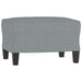 Set de canapele cu perne, 3 piese, gri deschis, textil - WALTI WALTI