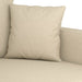 Set de canapele cu perne, 3 piese, crem, textil - WALTI WALTI