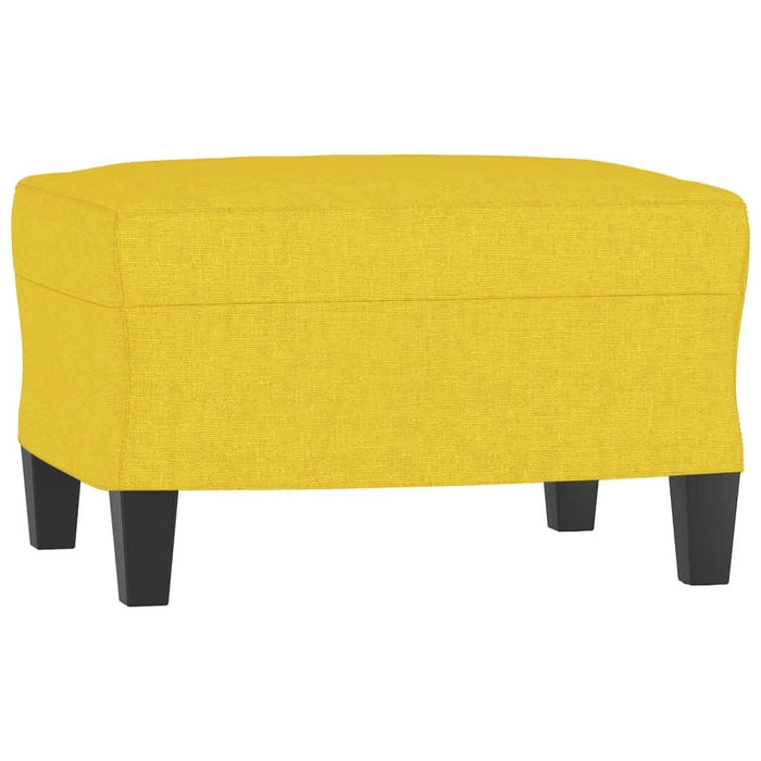 Set de canapele cu perne, 3 piese, galben deschis, textil - WALTI WALTI