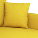Set de canapele cu perne, 3 piese, galben deschis, textil - WALTI WALTI