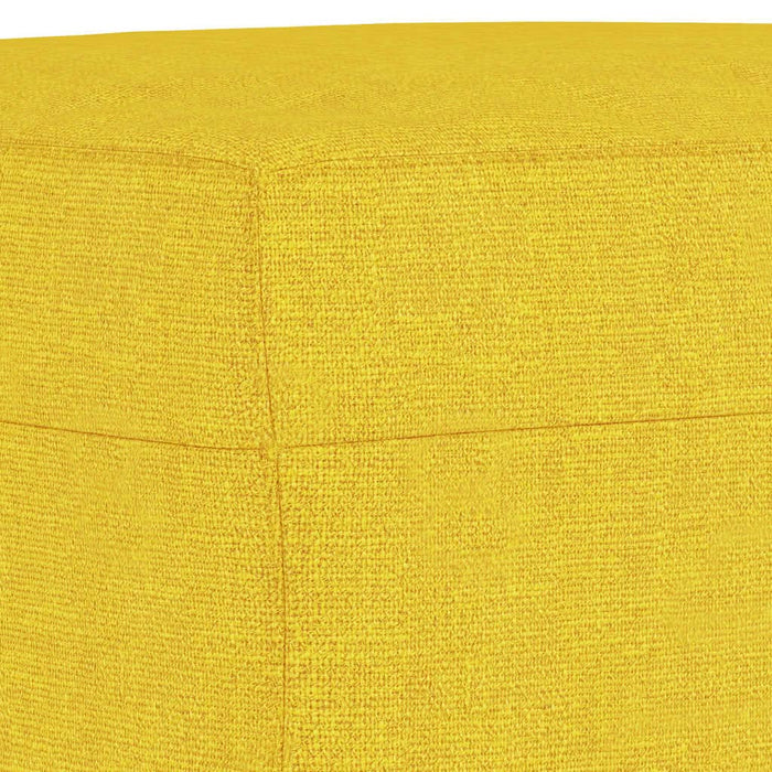 Set de canapele cu perne, 3 piese, galben deschis, textil - WALTI WALTI